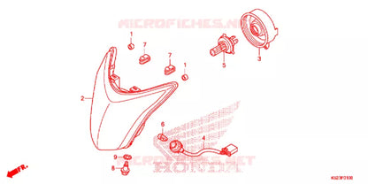 FARO DELANTERO HONDA CBF125 TWISTER ORIGINAL REFERENCIA 33120-K52-901