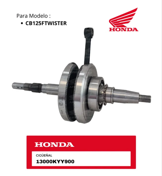 CIGUEÑAL HONDA CB1 - CBF125 TWISTER ORIGINAL REFERENCIA 13000-KYY-900