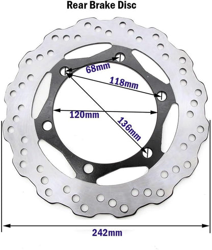 DISCO FRENO POSTERIOR KAWASAKI KLR650 REFERENCIA 41080-0100-11H